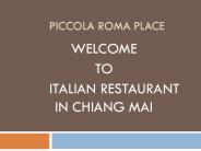 Ristoranti Italiani a Chiang Mai