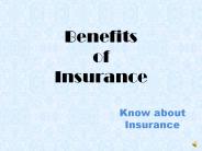 Benefits of Insurance