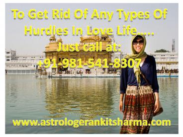 Love Vashikaran Specialist in Punjab at +91-98154-18307