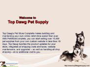 Pet store supplier Plantation FL