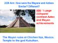 2/28 Aim: How were the Mayans and Aztecs Similar? Different? PowerPoint PPT Presentation