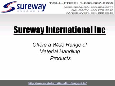 Sureway International :: Material Handling Products
