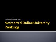 Accredited Online University Degree Education