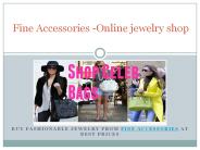Fine Accessories -Online jewelry shop