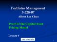 Portfolio Managment 3-228-07 Albert Lee Chun PowerPoint PPT Presentation