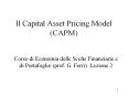 Il Capital Asset Pricing Model (CAPM) PowerPoint PPT Presentation