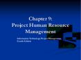 Chapter 9: Project Human Resource Management PowerPoint PPT Presentation