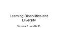 Learning Disabilities and Diversity PowerPoint PPT Presentation