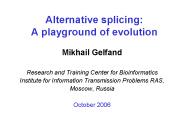 Alternative splicing: A playground of evolution