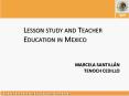 Lesson study and Teacher Education in Mexico PowerPoint PPT Presentation