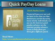 Quick payday Loans
