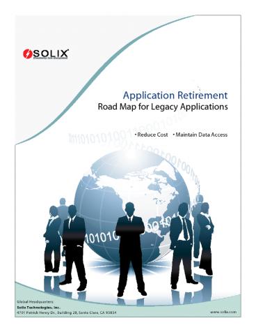 Application Retirement - Road Map for Legacy Applications