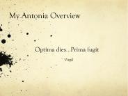 My Antonia Overview