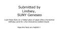 Submitted by Lindsey,  SUNY Geneseo  I put these facts on a folded piece of paper (like a horizontal birthday card) for a fun interactive bulletin board.  Hope the facts are helpful ? PowerPoint PPT Presentation