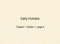 Early Humans PowerPoint PPT Presentation