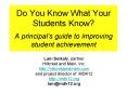 Do You Know What Your Students Know? A principal PowerPoint PPT Presentation