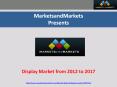 Display Market from 2012 to 2017 PowerPoint PPT Presentation