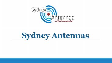 Sydney Antennas- digital antenna installation