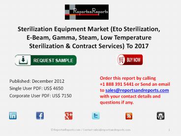 Sterilization Equipment Market to 2017