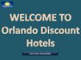 Welcome to Orlando discount hotels