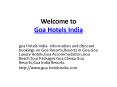 Goa Hotels india