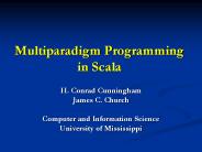 Multiparadigm Programming in Scala