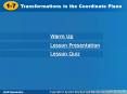 Transformations in the Coordinate Plane PowerPoint PPT Presentation