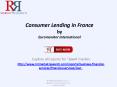 Consumer Lending Industry in France competitive environment, major players and leading brands
