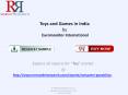 Analysis of Games and Toys Industry in India