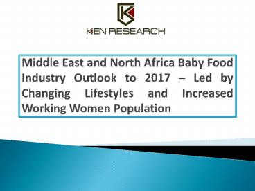 Food Industry: Middle East and North Africa Baby Food Industry Research Report