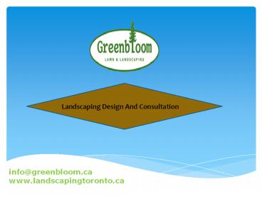 Landscaping Design And Consultation