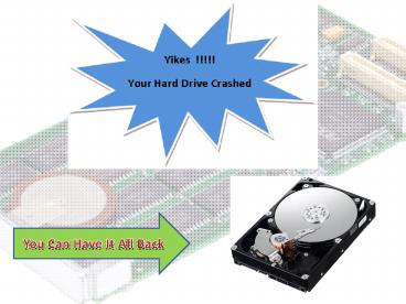 How to get back lost data with hard drive recovery