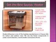 Get the best saunas heaters