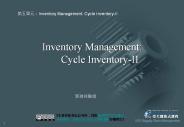 Inventory Management: Cycle Inventory-II