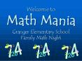 Welcome to Math Mania Granger Elementary School Family Math Night PowerPoint PPT Presentation