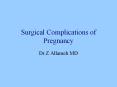 Surgical Complications of Pregnancy PowerPoint PPT Presentation