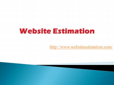 WebsiteEstimation