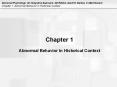 Chapter 1 Abnormal Behavior in Historical Context PowerPoint PPT Presentation