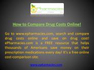 How to Compare Drug Costs Online!