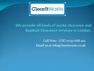 Waste Clearance London | Waste Collection