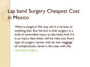 Lap band Surgery Cheapest Cost in Mexico