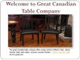 Welcome to Great Canadian Table Company PowerPoint PPT Presentation