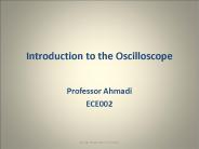 Introduction to the Oscilloscope