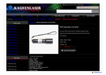50mW laserpointer Grün Kaufen