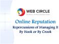Online Reputation - Repercussions of Managing It By Hook or By Crook PowerPoint PPT Presentation