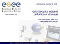 Grid Security Incident definition and format   Yuri Demchenko, AIRG UvA <demch@science.uva.nl> PowerPoint PPT Presentation