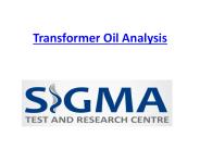 Dissolved Gas Analysis Of Transformer Oil