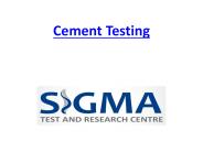 Compressive Strength Of Cement