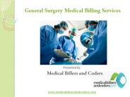 General Surgery Medical Billing Services