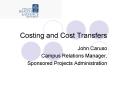Costing and Cost Transfers PowerPoint PPT Presentation
